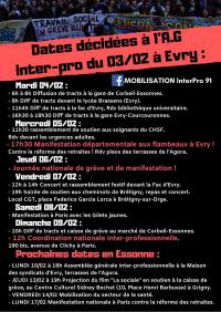 Communiqué Solidaires91-Mobilisation du 04 au 09 février